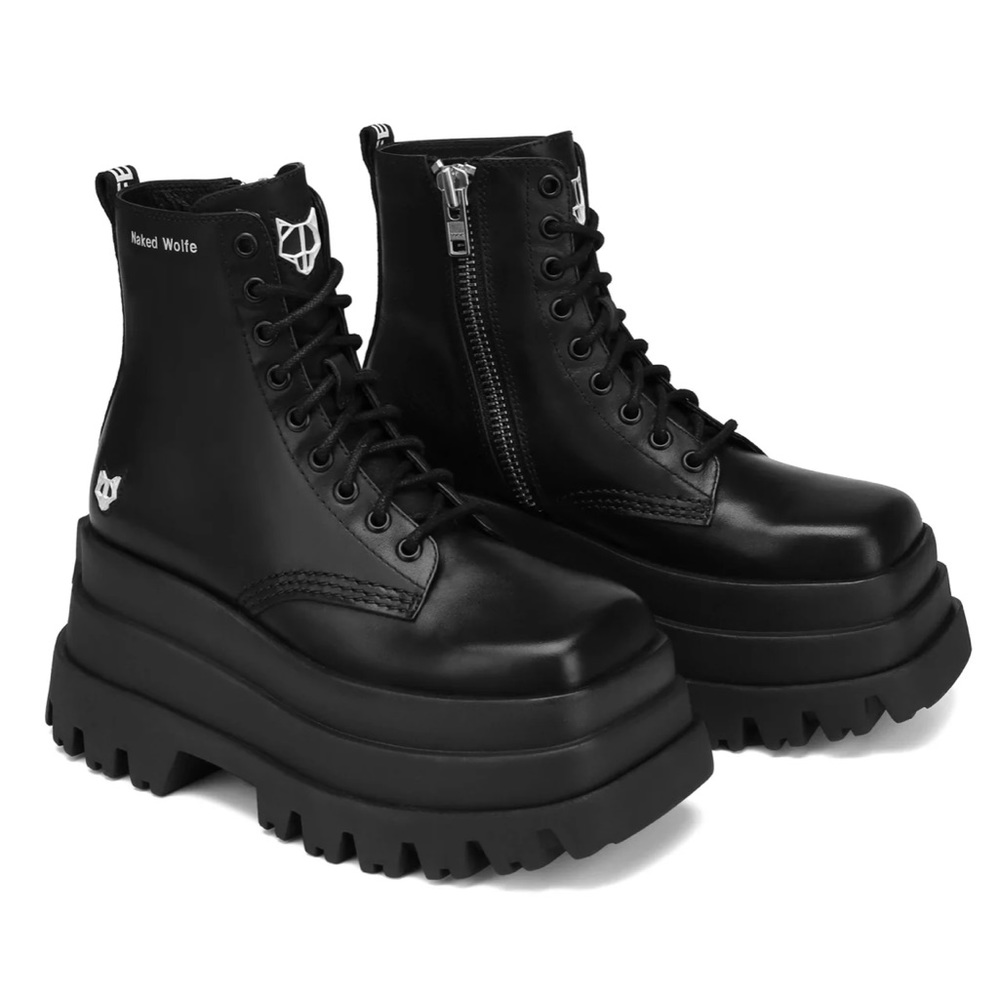 NAKED WOLF SLOANE PLATFORM BOOTS